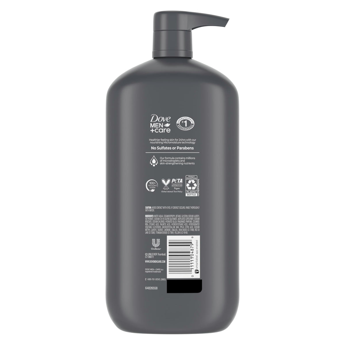 Dove Men Body & Face Wash Exfoliating Deep Clean, with 30 oz DOVE MEN + CARE