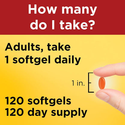 Nature Made CoQ10 100mg Softgels for Heart Health Support, 120 Softgels | Co Q 10 Supplement for Women and Men, Dietary Supplement that Provides Antioxidant Support, 120 Day Supply Gsupps Australia