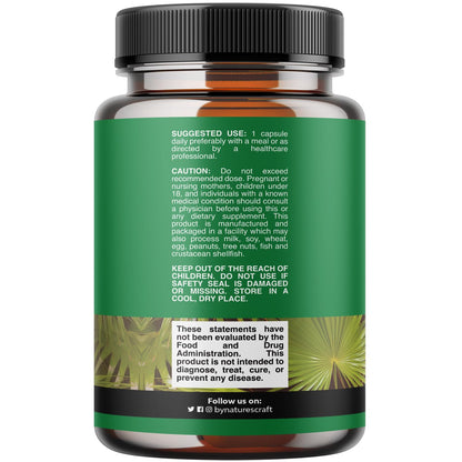 Extra Strength Saw Palmetto Extract - Advanced Herbal Complex for Hair Health and Urinary Support with Plant Sterols & Flavonoids - Potent Herbal Supplement with 500mg per Serving - 100 Count Gsupps Australia