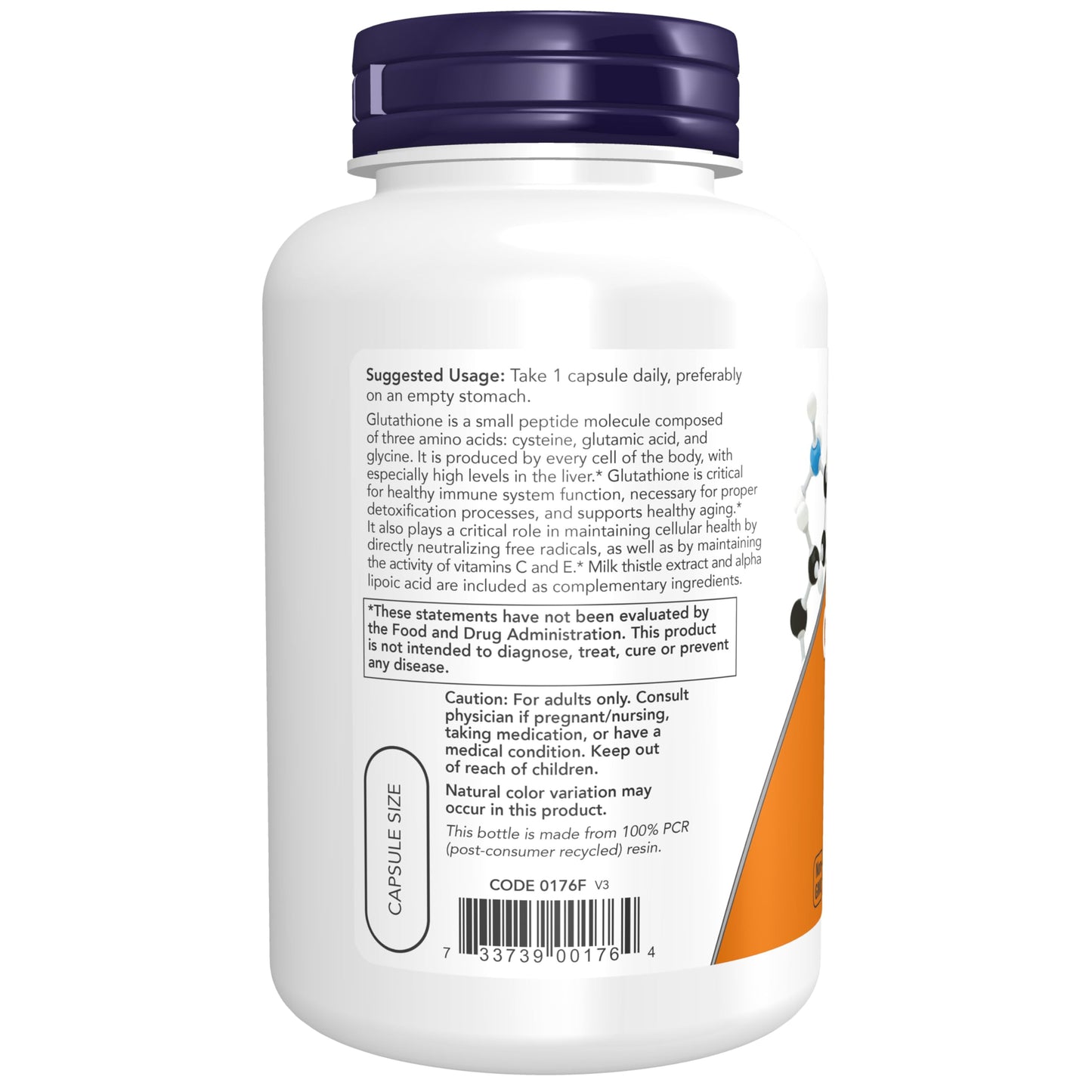 NOW Foods Supplements, Glutathione 500 mg, With Milk Thistle Extract & Alpha Lipoic Acid, Free Radical Neutralizer*, 60 Veg Capsules Gsupps Australia