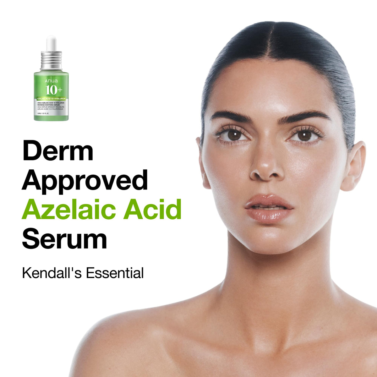 Anua Azelaic Acid 10 Hyaluron Redness Soothing Serum, 1.01 fl oz ANUA