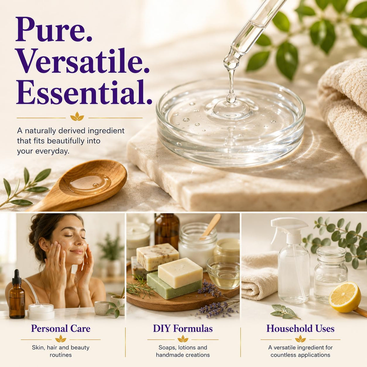 US+ Vegetable Glycerin, Food Grade, USP, 100% Pure - 1 Gallon US+