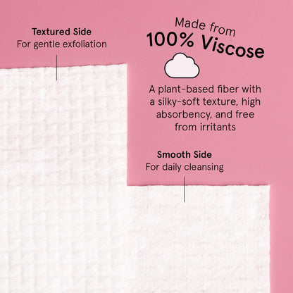 grace & stella Face Towels Disposable XL- Travel Essentials (60 Count) grace & stella
