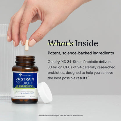Gundry MD® 24 Strain Probiotic with 30 Billion CFUs, 30 Count Gundry MD