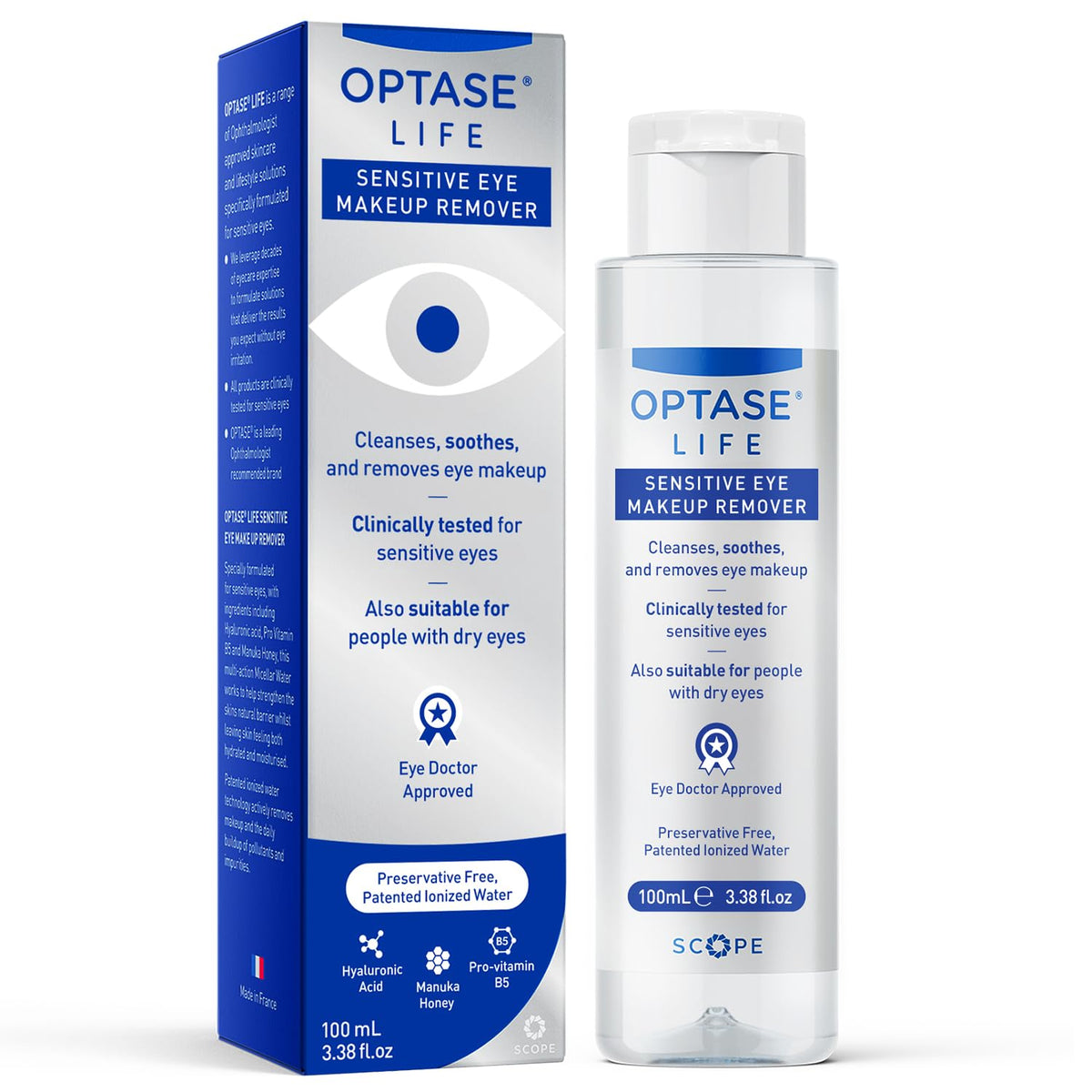 OPTASE® Life Sensitive Eye Makeup Remover, 100 ml Optase