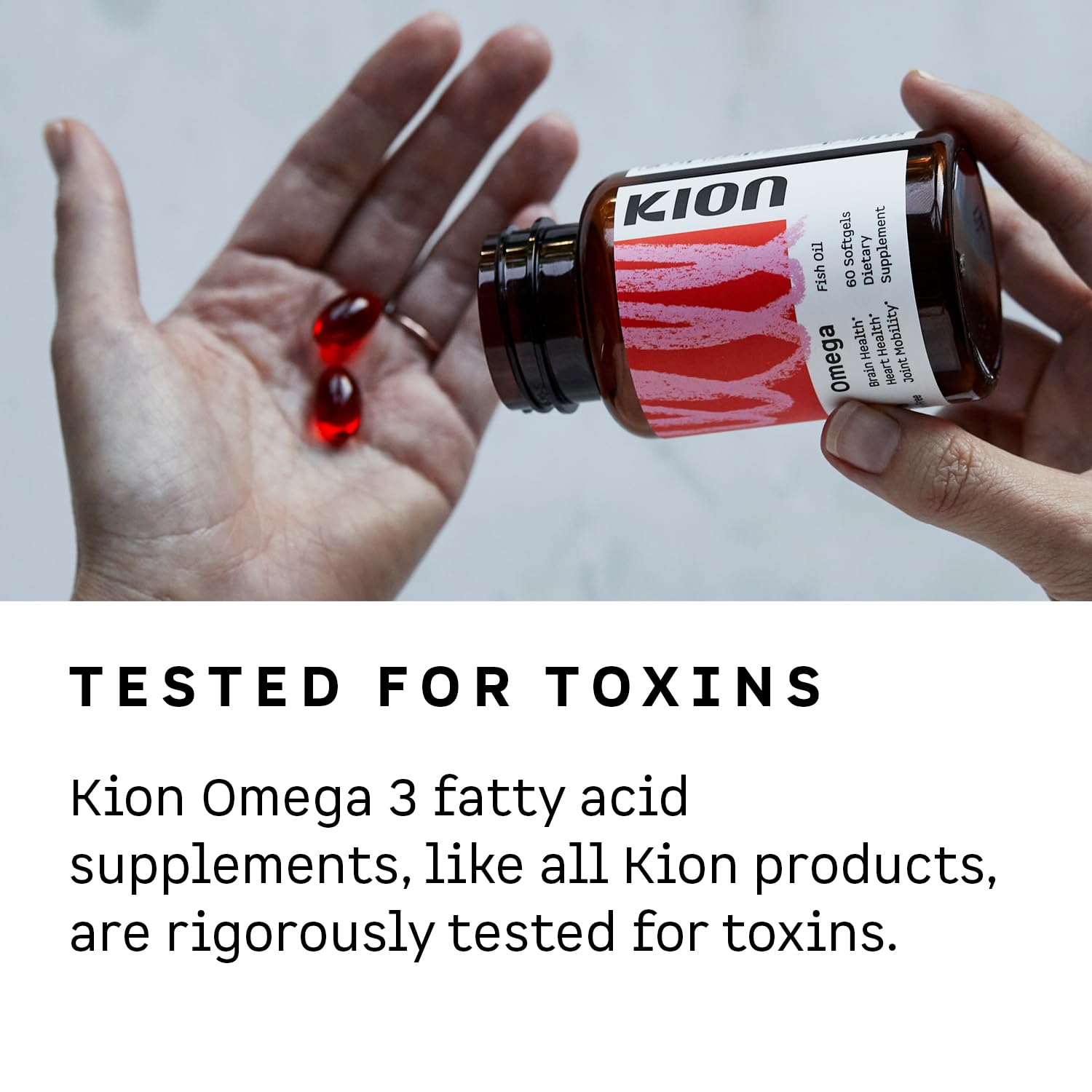 Kion Omega - Omega 3 Fatty Acid Supplements - DHA Supplements - Mini Fish Oil Softgels - Omega 3 DHA EPA Fish Oil Pills - Fish Oil 1,000 mg - 30 Servings Kion buy australia supplements