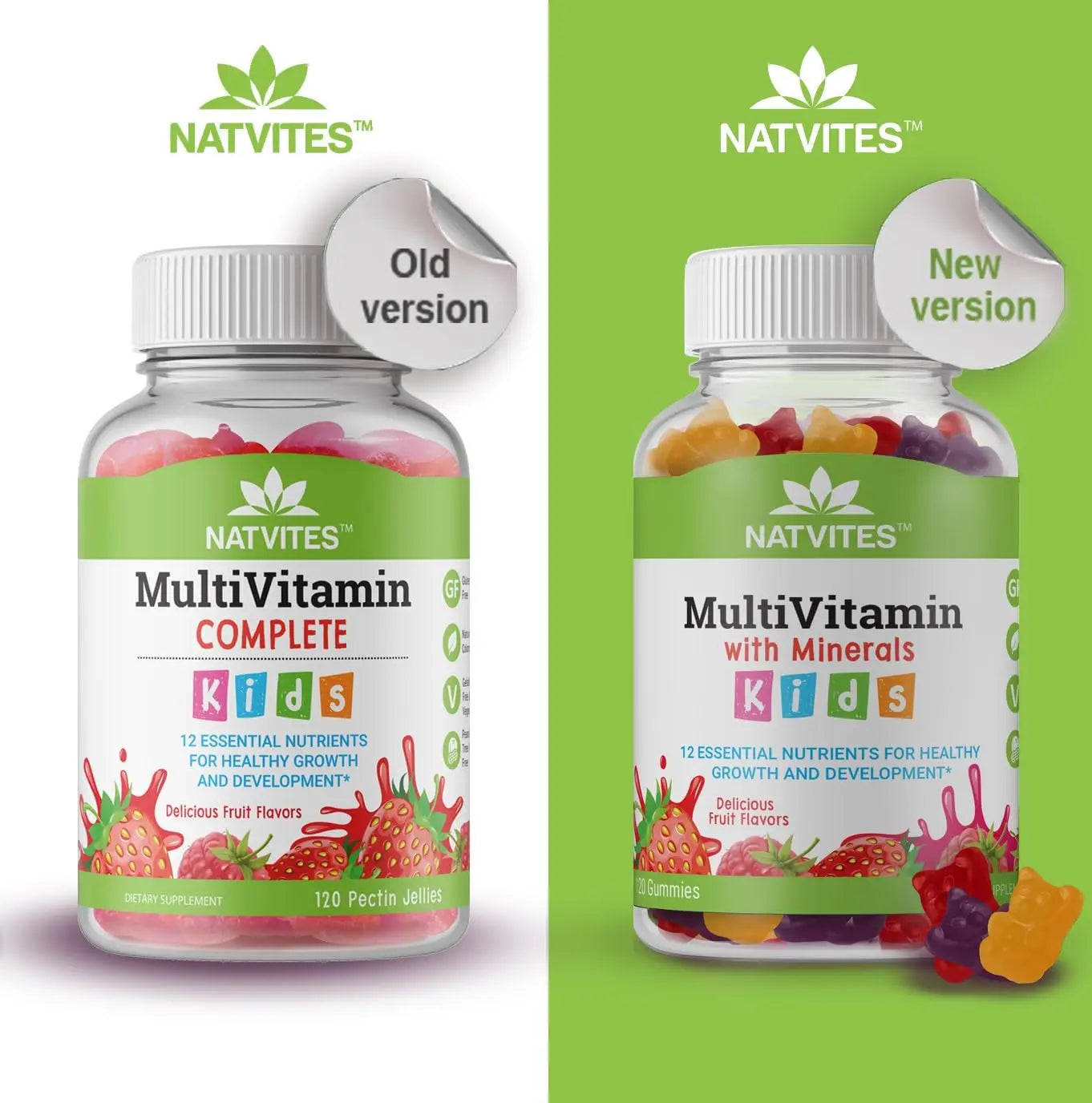 Natvites Complete Kids Multivitamin Gummies – 120 Count of Essential Daily Vitamins & Minerals for Immune Support, Focus, & Growth Natvites buy australia supplements