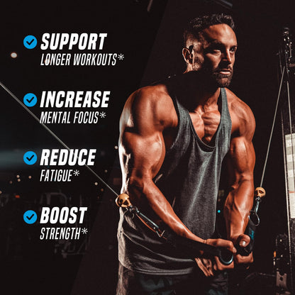 Outwork Nutrition Preworkout for Men & Women - Nootropic Pre Workout Without Creatine, Pre-Workout Powder with Taurine Rhodiola Citrulline Malate Beta Alanine Caffeine (Tropical Candy)
