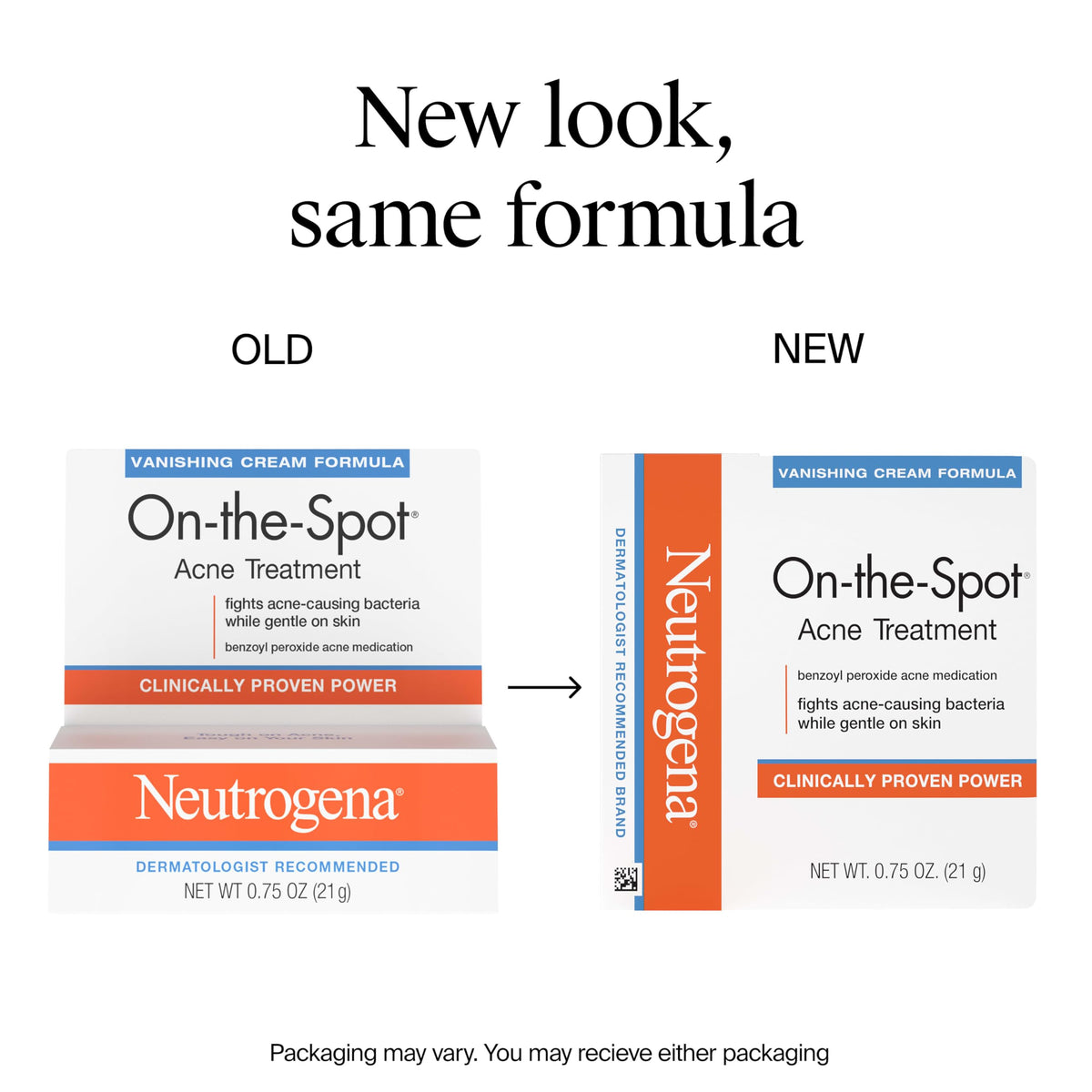 Neutrogena On-The-Spot Acne Spot Treatment Cream, 0.75 oz Neutrogena