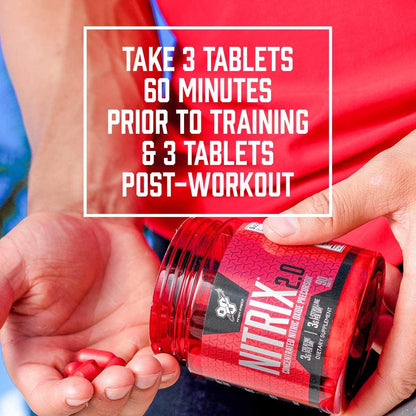 BSN NITRIX 2.0, Workout Supplement, Nitric Oxide Precursors, 3g Creatine, 3g L Citrulline, L-Citrulline, Supports Workout Performance, Pumps, Muscle Recovery BSN