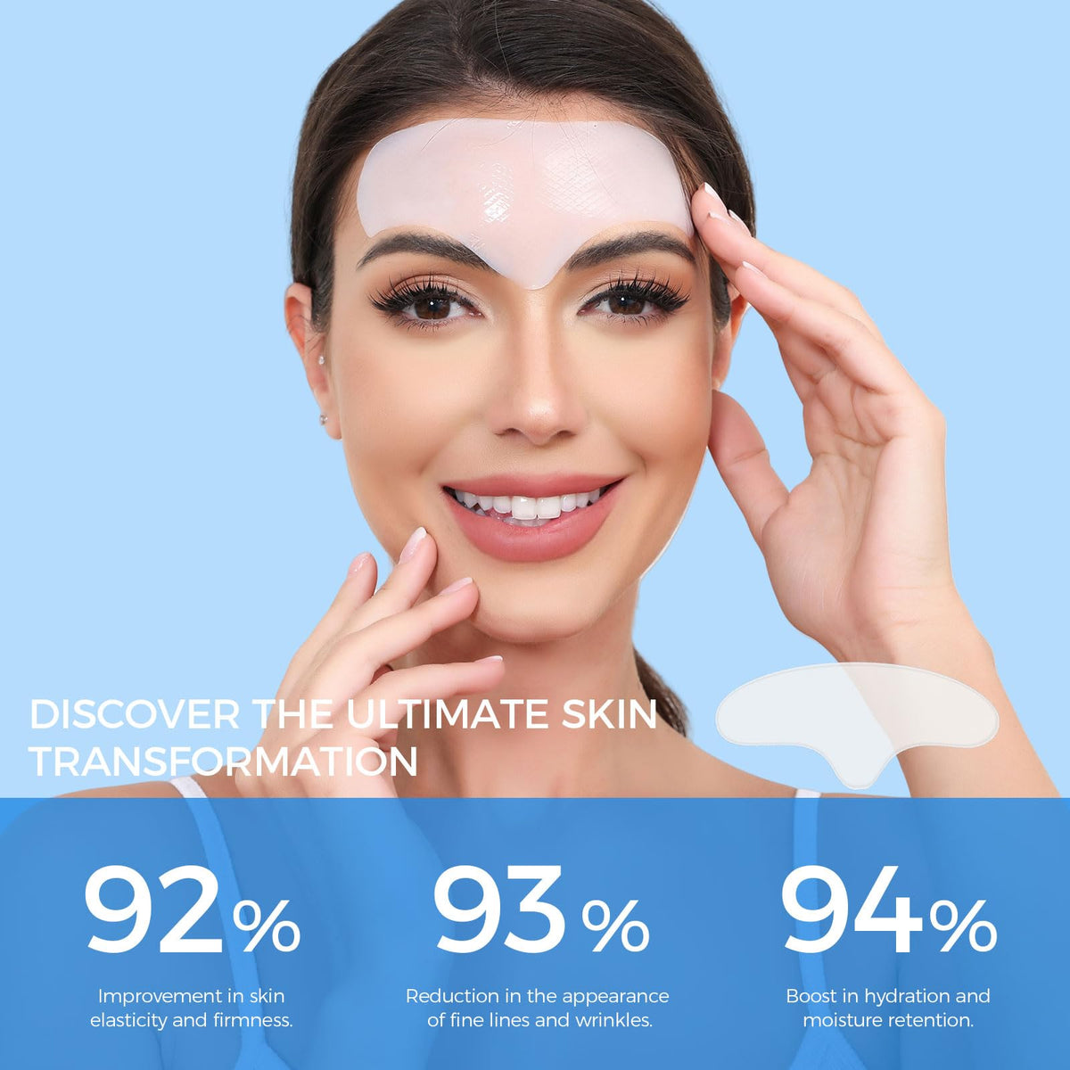 Okela Forehead Wrinkle Patches Overnight 20 pcs with Collagen, Anti Wrinkle Patches, Forehead Wrinkles Beauty Treatment Okela