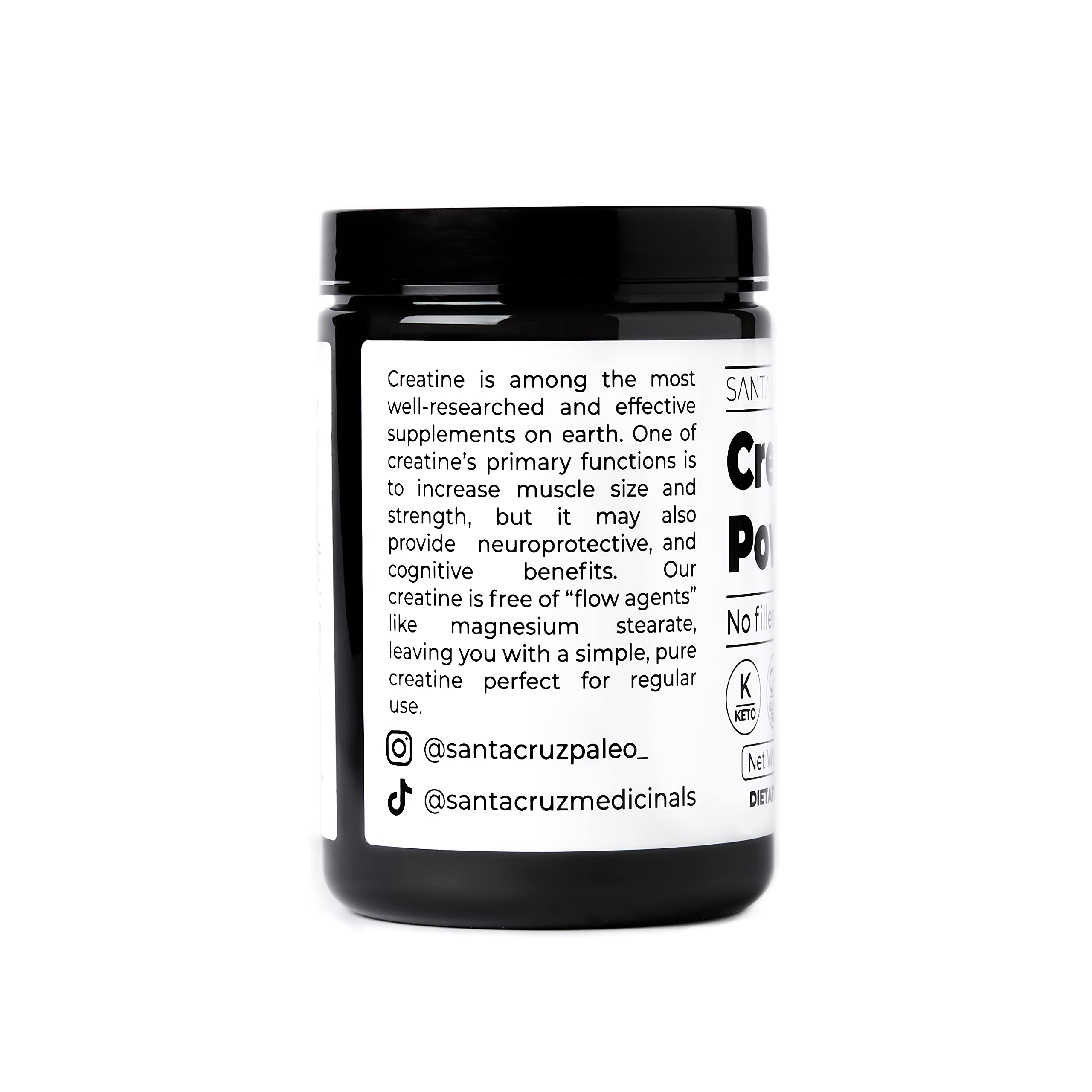 Santa Cruz Paleo, Creatine Monohydrate Powder Micronized, Unflavored Pre Workout and Muscle Support Supplement, Gluten Free Keto, Mix with Water or Shakes Santa Cruz Paleo buy australia supplements