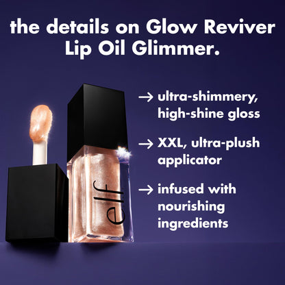 e.l.f. Glow Reviver Lip Oil Glimmer, Candy Coded e.l.f.