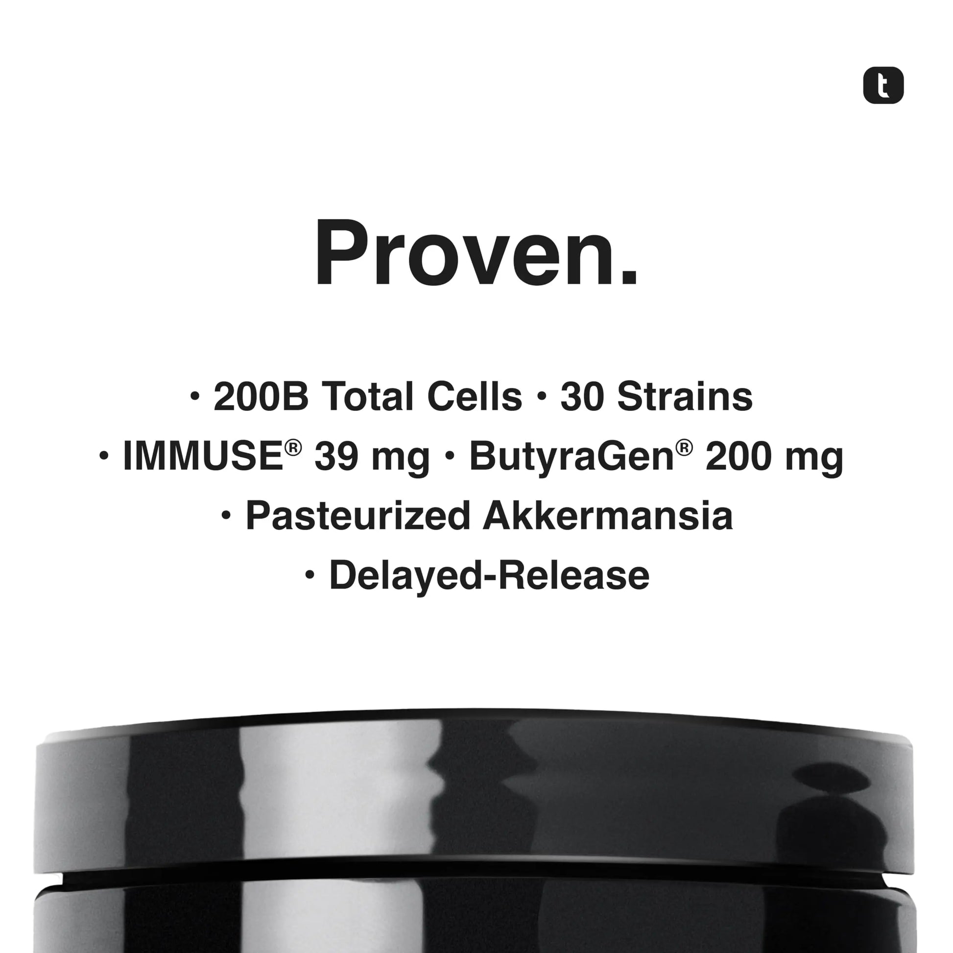 Toniiq Prebiotics and Probiotics – 200B CFU Synbiotic with Postbiotics IMMUSE® & ButyraGen® – 30 Strains for Gut & Digestive Health – Shelf-Stable Toniiq