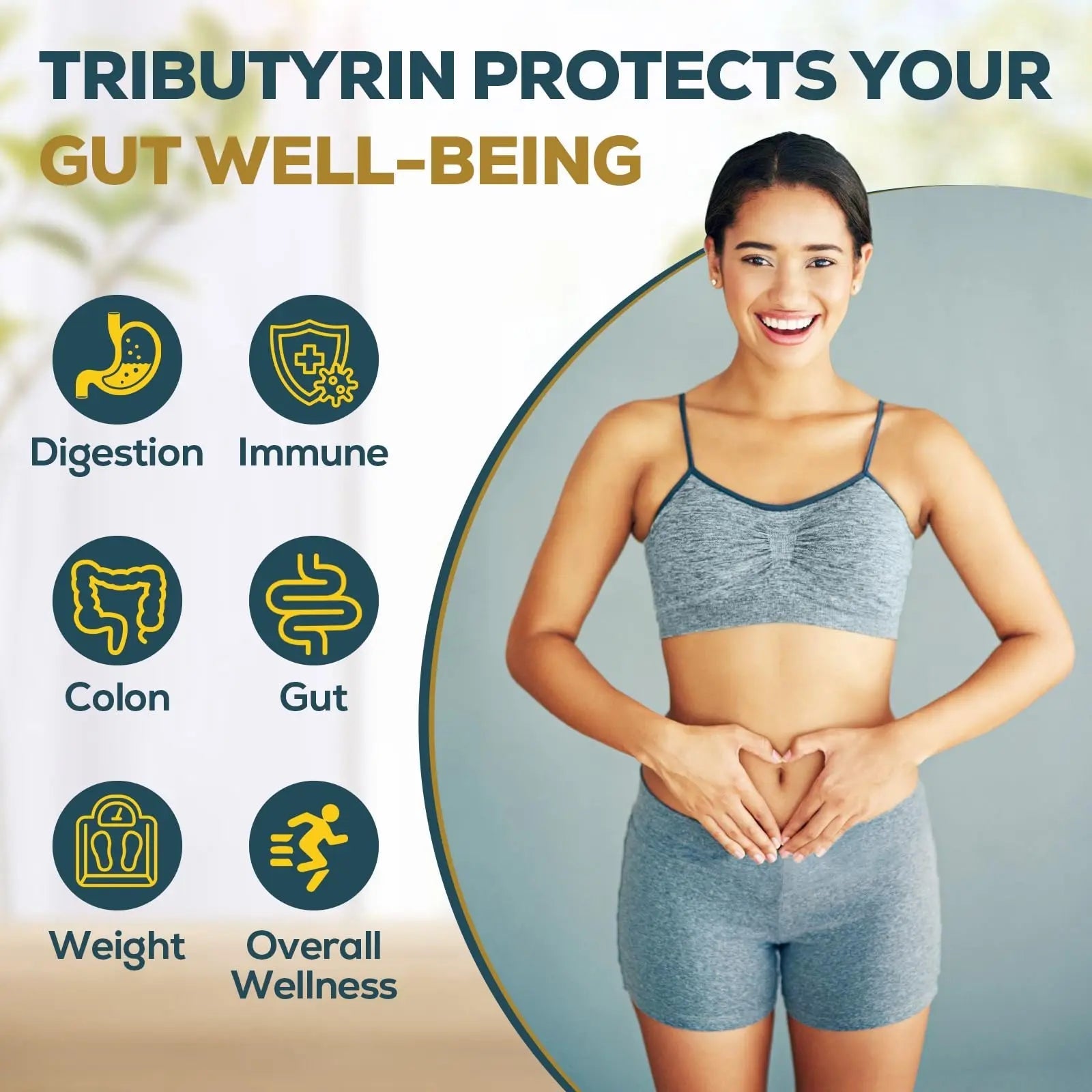 Tributyrin Supplement for Gut & Immune 800mg | High Bioavailability with Microencapsulated Probiotics & Prebiotics - Advanced Liquid-Filled Tributyrin Complex, Gluten Free, 90 Capsules Quorinthiumax buy australia supplements