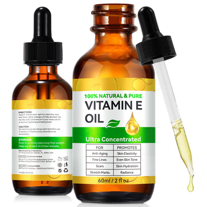 flasture Vitamin E Oil 75,000 IU – 100% Pure Natural Vitamin E for Skin, Face, Hair, Scars – Deep Moisturizing Body Oil for Dry Skin, Wrinkles – Cold-Pressed, Non-GMO,Skincare – 2 Fl Oz flasture
