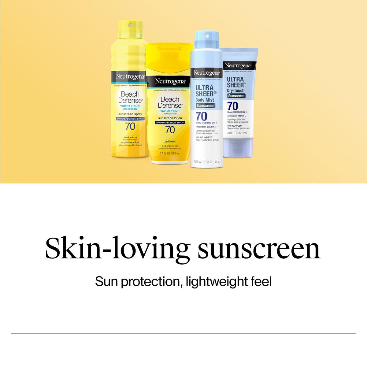 Neutrogena Beach Defense Sunscreen Lotion, SPF 70, 6.7 fl. oz Neutrogena