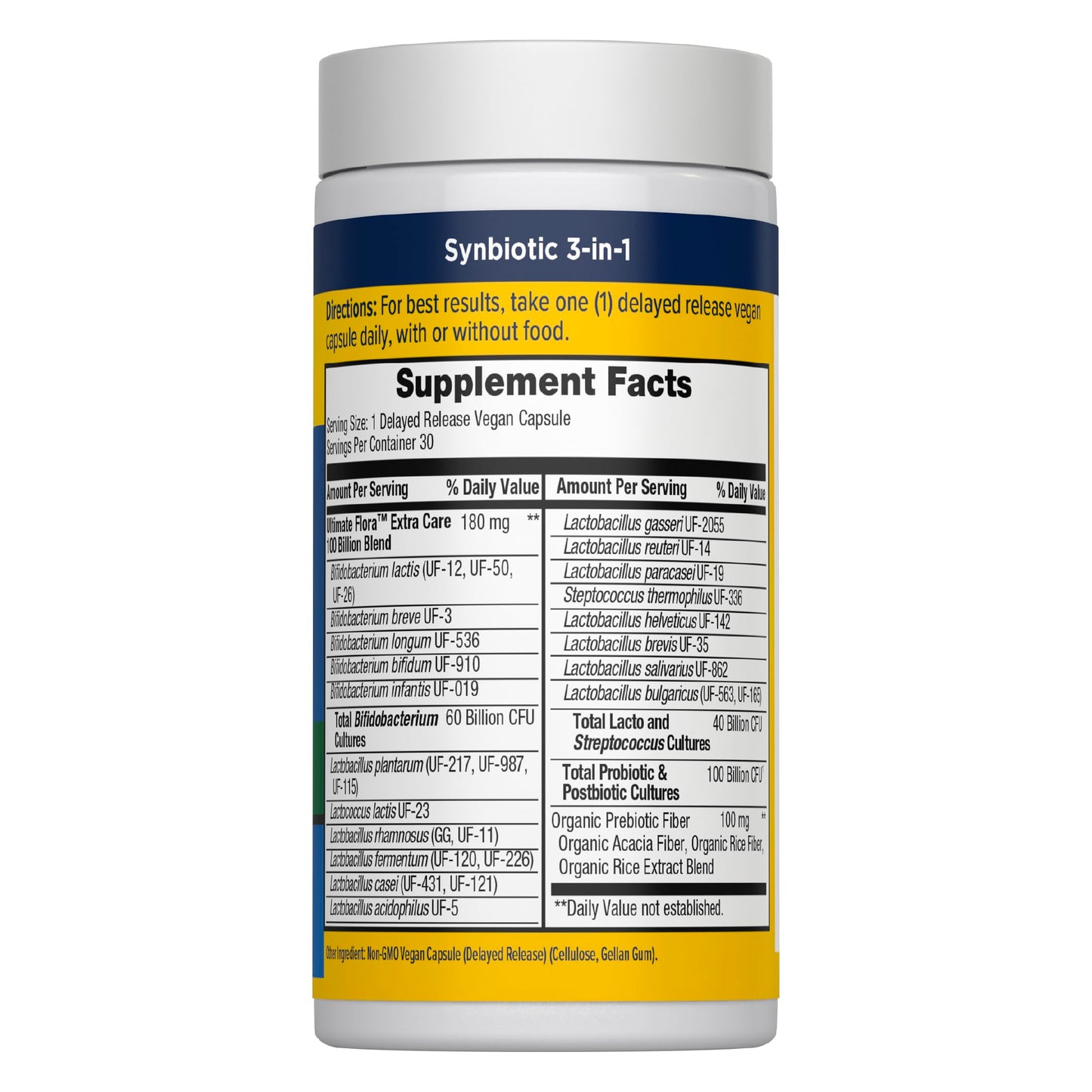 Renew Life Extra Care Digestive Probiotic Capsules, 50 Billion CFU Guaranteed, Daily Supplement Supports Immune, Digestive, Respiratory Health(1), L. Rhamnosus GG, Dairy, Soy and Gluten-Free, 90 Count | 90 Vegetarian Capsules | Supports Digestive, Immune Gsupps Australia