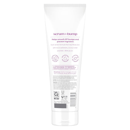 Dove KP Bump Body Scrub with 10% AHA & BHA For Rough Bumpy Skin, Violet Woods Scent, 8.5 OZ Dove