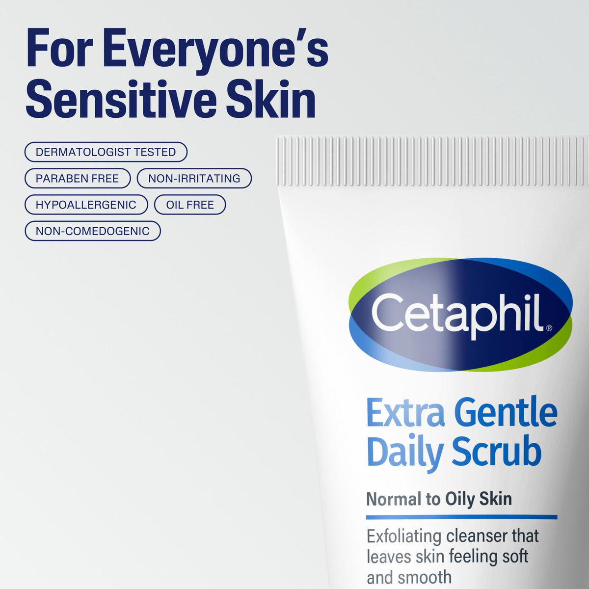 Cetaphil Exfoliating Face Wash, Gentle Daily Scrub, Sensitive Skin, 6 oz Cetaphil
