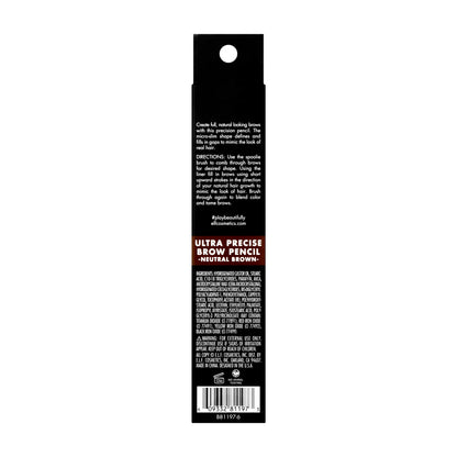 e.l.f. Ultra Precise Brow Pencil, Dual-Ended, Ultra Fine Tip Defines & Fills Eyebrows, Creamy Formula, Vegan & Cruelty-Free, Neutral Brown e.l.f.