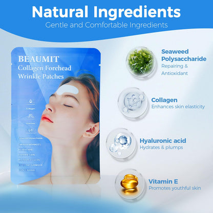 Okela Forehead Wrinkle Patches Overnight 20 pcs with Collagen, Anti Wrinkle Patches, Forehead Wrinkles Beauty Treatment Okela