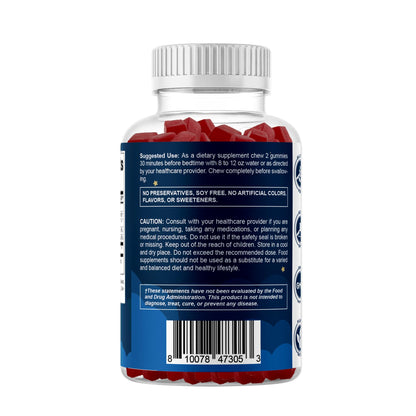 Vitamatic Sugar Free Melatonin 60 mg - 60 Vegetarian Gummies - Non-Habit Forming Supplement Vitamatic