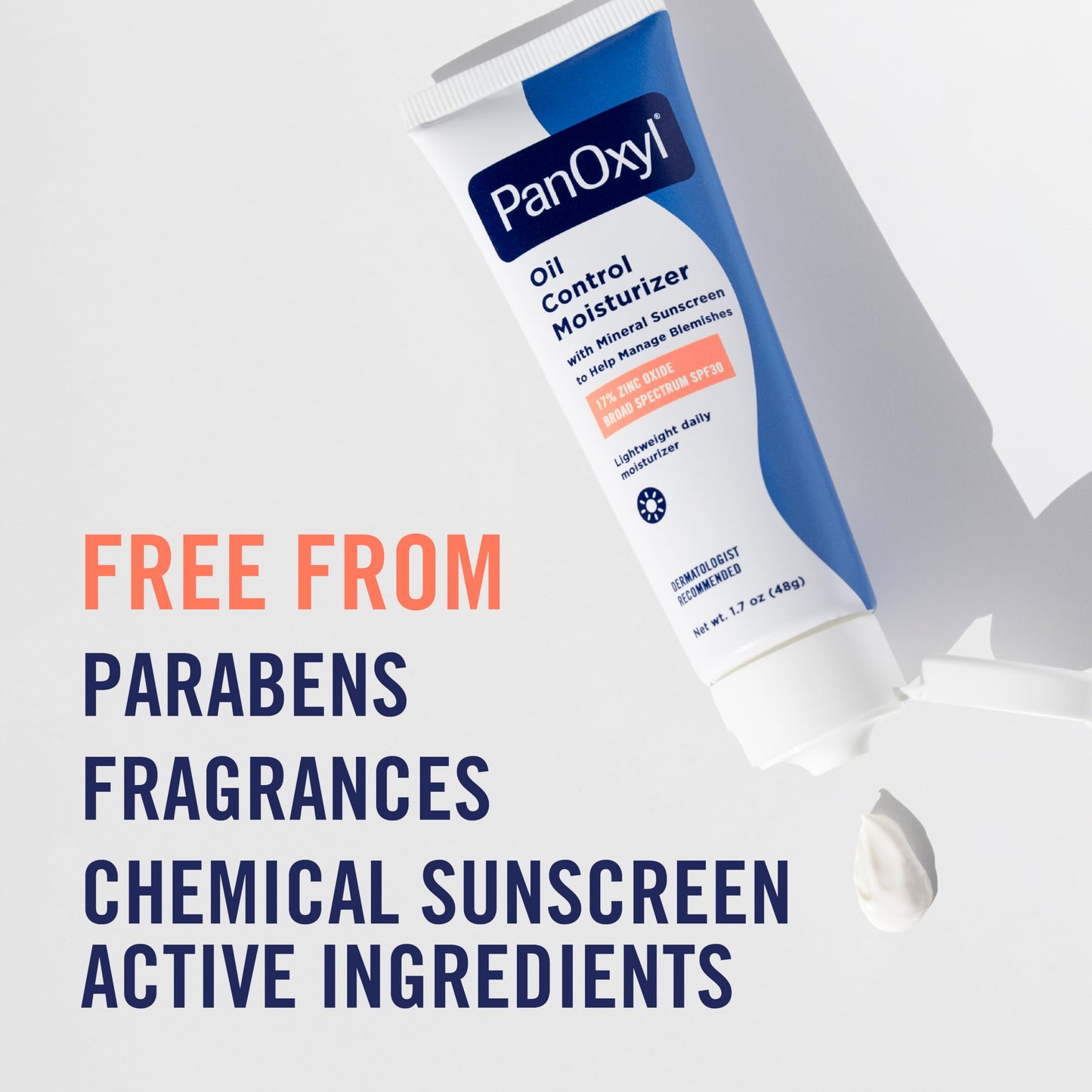 PanOxyl AM Oil Control Moisturizer, NEW Sheer Formula, Absorbs Excess Oil and Reduces Shine, with Mineral Sunscreen for Acne Prone and Oily Skin - SPF 30-1.7 oz PanOxyl