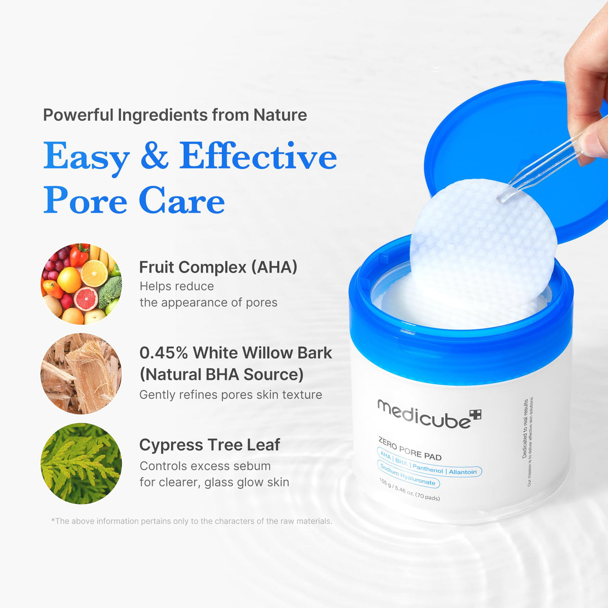 medicube Toner Pads Zero Pore Pad 2.0 for Exfoliation and Pore Care medicube