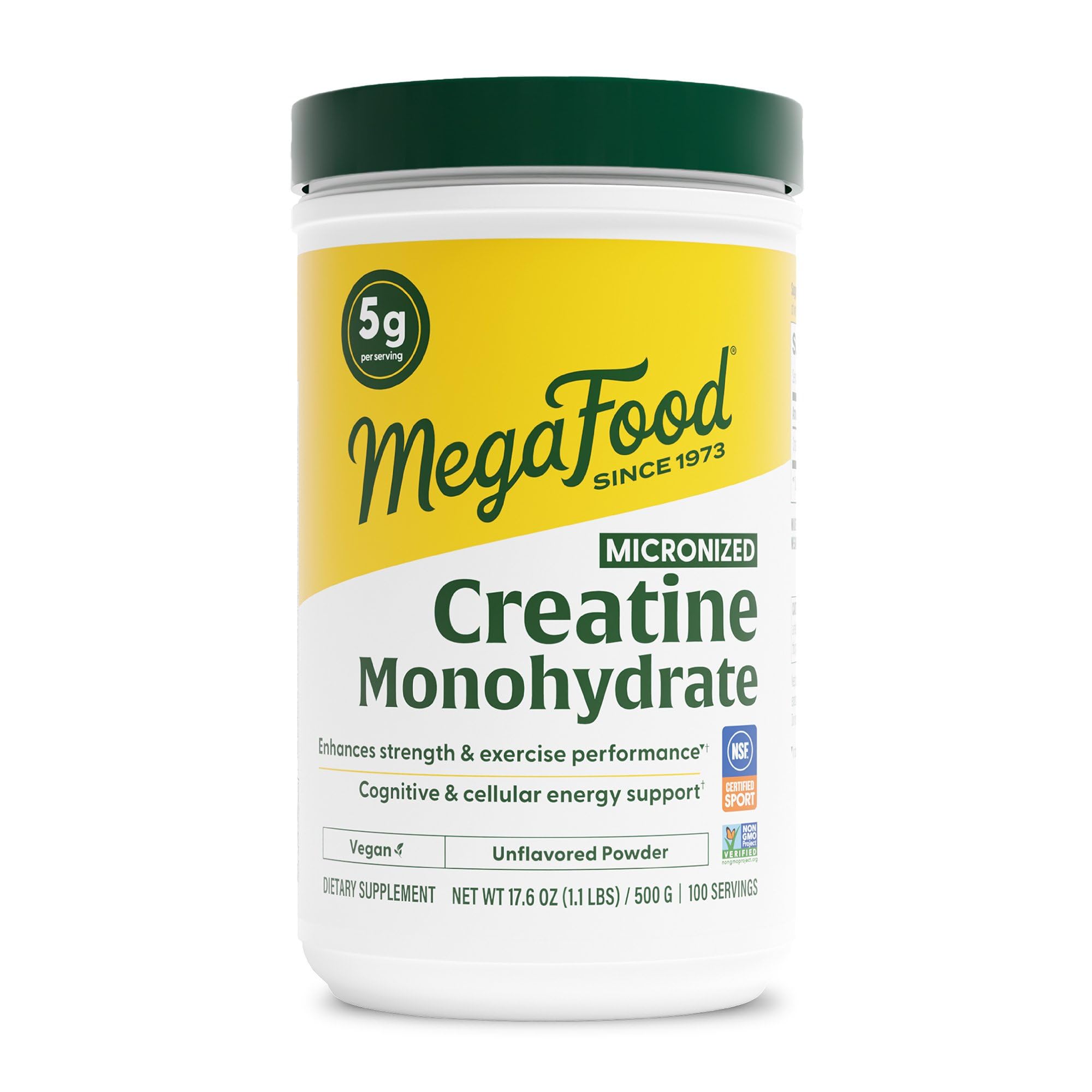 MegaFood Micronized Creatine Monohydrate Powder - Unflavored Post & Pre Workout Powder for Men & Women - Cognitive & Exercise Performance Support MegaFood buy australia supplements