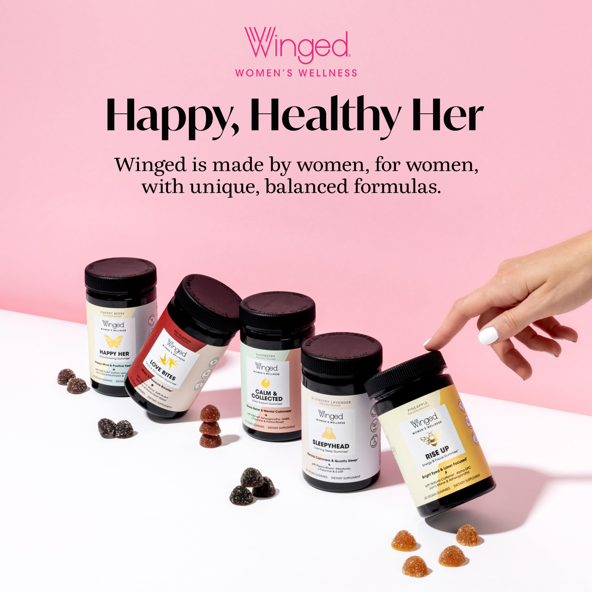 Winged Wellness Hot Momma Menopause Supplements for Women - Hormone-Free Menopause Relief Support for Hot Flashes & Night Sweats with Chaste Tree Berry, Multivitamins & Shatavari - 60 Vegan Capsules Winged Wellness buy australia supplements