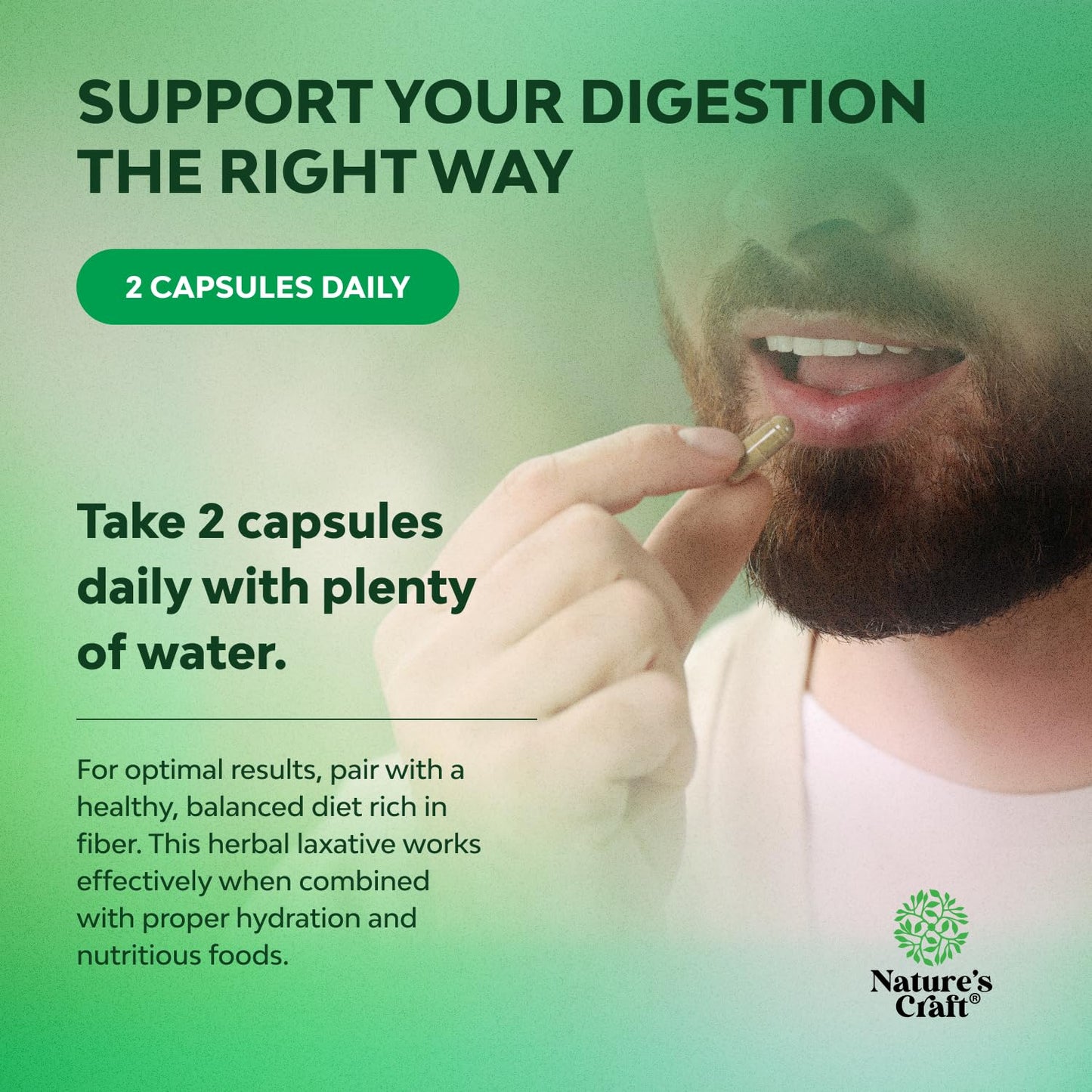 Herbal Laxative Capsules with Probiotics – Natural Laxatives for Constipation with Senna Leaf, Psyllium, Aloe Vera – Colon Cleanse for Women & Men - Detox for Gut Health & Weight Management – 60 Count Gsupps Australia