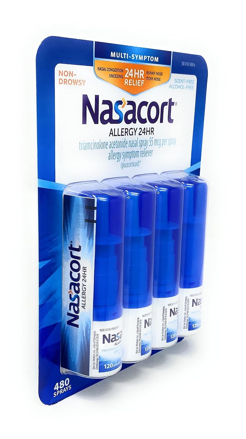 Nasacort Allergy 24 Hour, 0.57 Fluid Ounce, ApMpGI 4 Pack (120 Sprays/Pack) Gsupps Australia