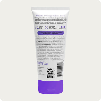 AmLactin KP Bumps Be Gone Body Cream, 15% Lactic Acid, 3 oz Amlactin