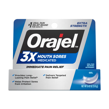 Orajel 3X for Mouth Sores: Maximum Strength Gel Tube 0.42oz- from #1 Oral Pain Relief Brand Orajel buy australia supplements