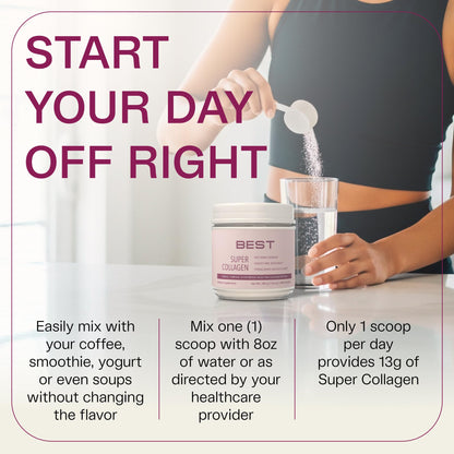 FORTIBONE® Collagen - 3 Clinically-Supported Bioactive Collagen Peptides with FORTIBONE®, FORTIGEL®, VERISOL® Unflavored Collagen for Women - Reduce Wrinkles, BEST Supplements
