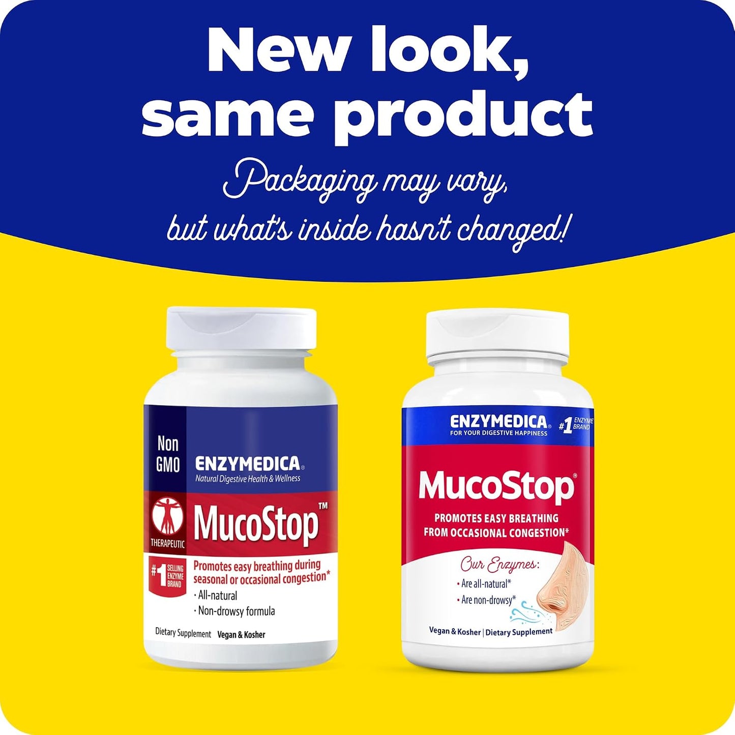 Enzymedica MucoStop Caps - Helps Clear Mucus - 48 Capsules Gsupps Australia