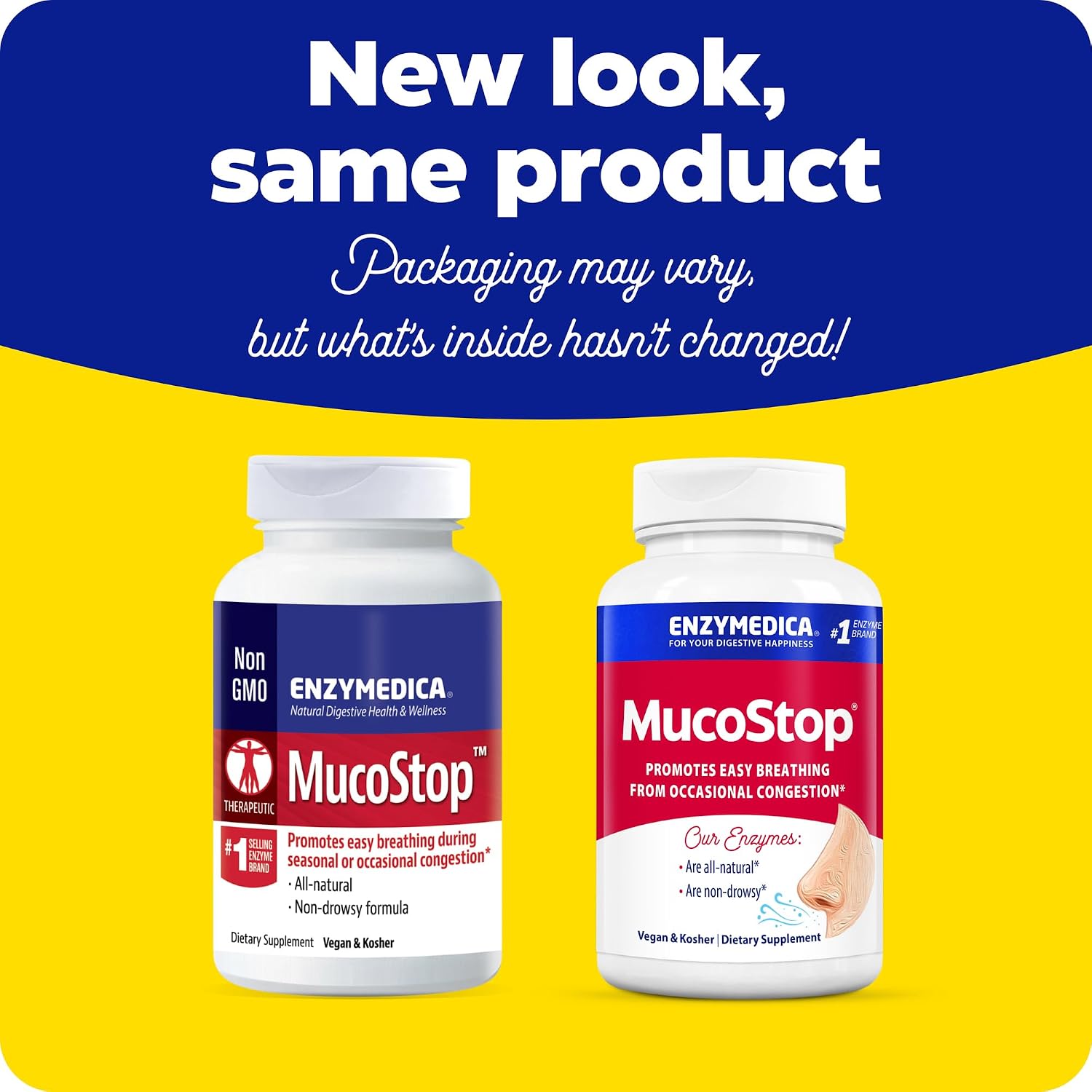 Enzymedica MucoStop Caps - Helps Clear Mucus - 48 Capsules Gsupps Australia