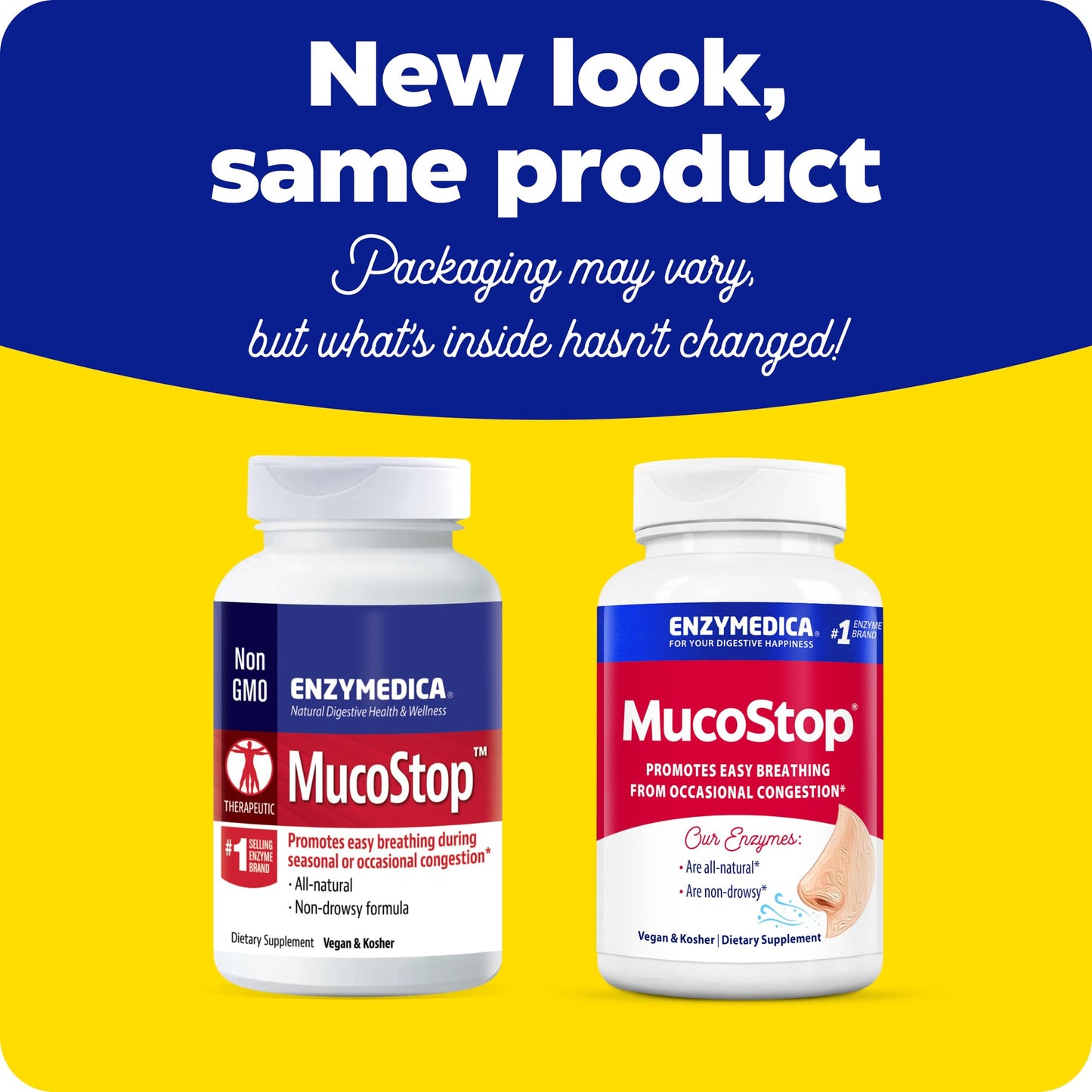 Enzymedica MucoStop Caps - Helps Clear Mucus - 48 Capsules Gsupps Australia
