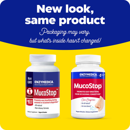 Enzymedica MucoStop Caps - Helps Clear Mucus - 48 Capsules Gsupps Australia