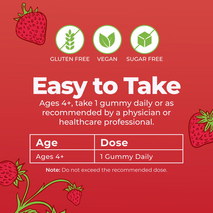 MARYRUTH'S Organic Vitamin D3 + B12 Gummies for Ages 4+ | Bone Health | Immune Support | Energy Metabolism | Cognitive Function | Vegan | Non-GMO MARYRUTH'S