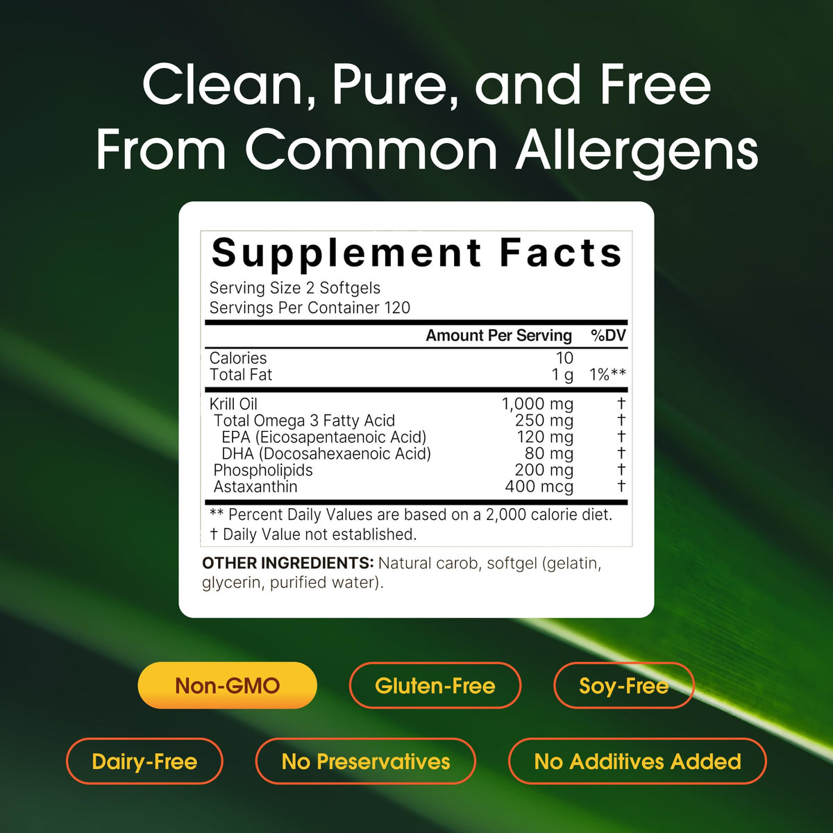 NatureBell Antarctic Krill Oil 1,000mg - 240 Softgels - Omega-3 Heart, Joint & Immune Health Support* NatureBell