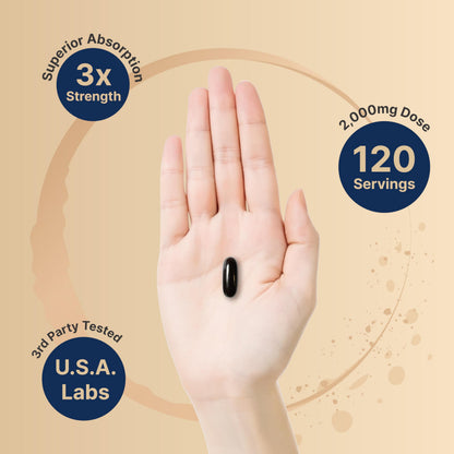 NatureBell Antarctic Krill Oil 2000mg Supplement, 240 Softgels, 3X Strength Natural Source of Omega-3s, EPA 240mg + DHA 160mg + Astaxanthin 800mcg NatureBell