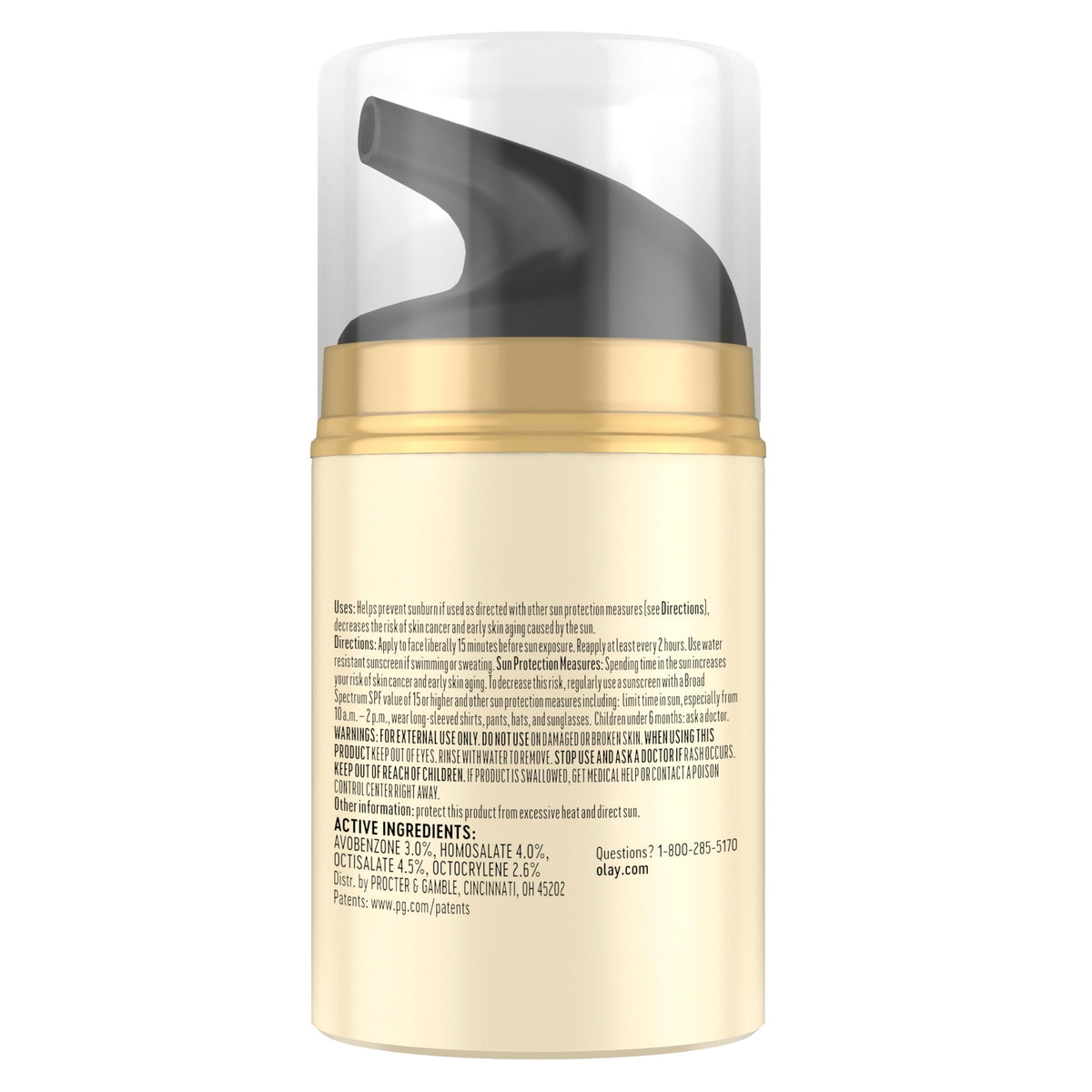 OLAY Total Effects 7-in-1 Anti-Aging Face Moisturizer with SPF 15, Fragrance-Free 1.7 oz Olay