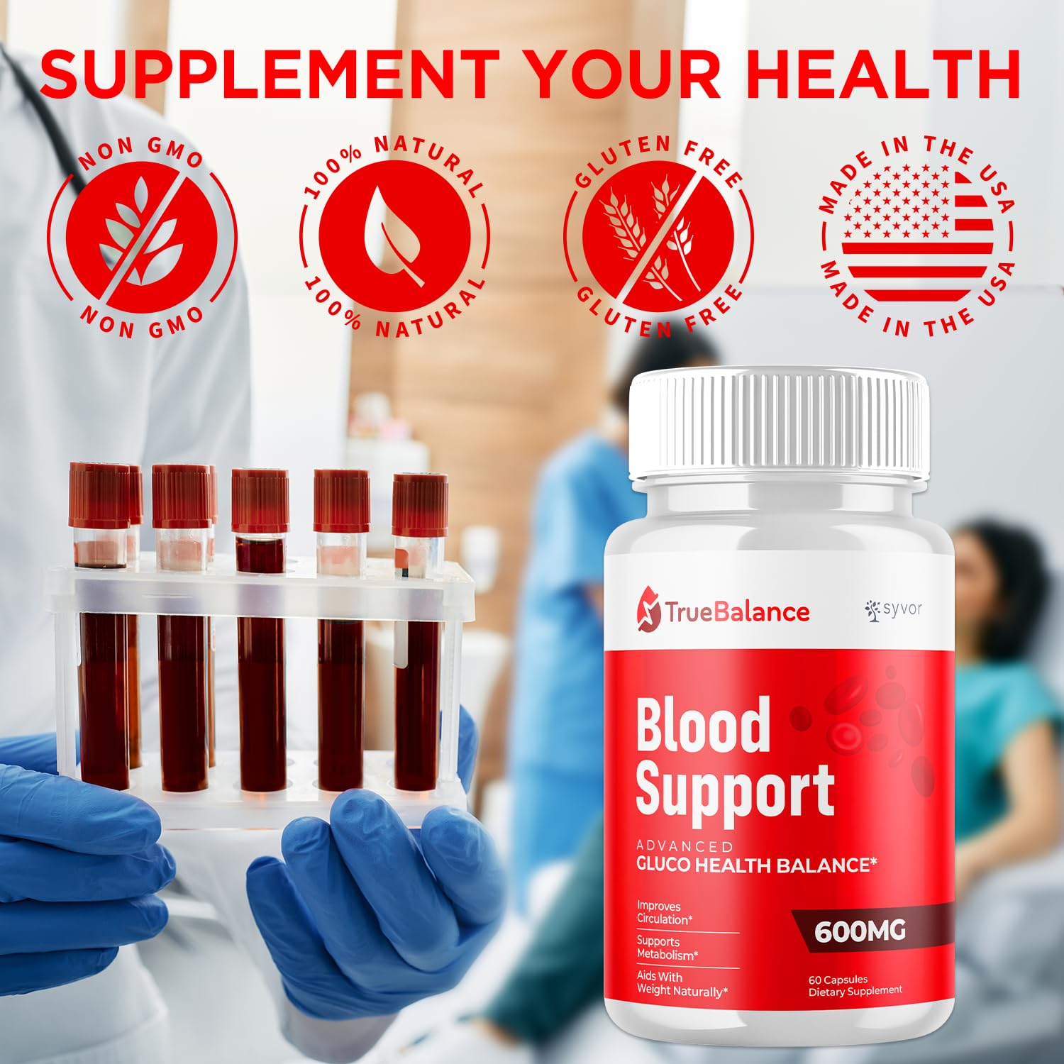 (2 Pack) True Balance Capsules, Official TrueBalance Glycogen Support Pills with All Natural Ingredients, Advanced Formula Support Supplement with Max Strength Vitamins for Women & Men (120 Capsules) Syvor buy australia supplements