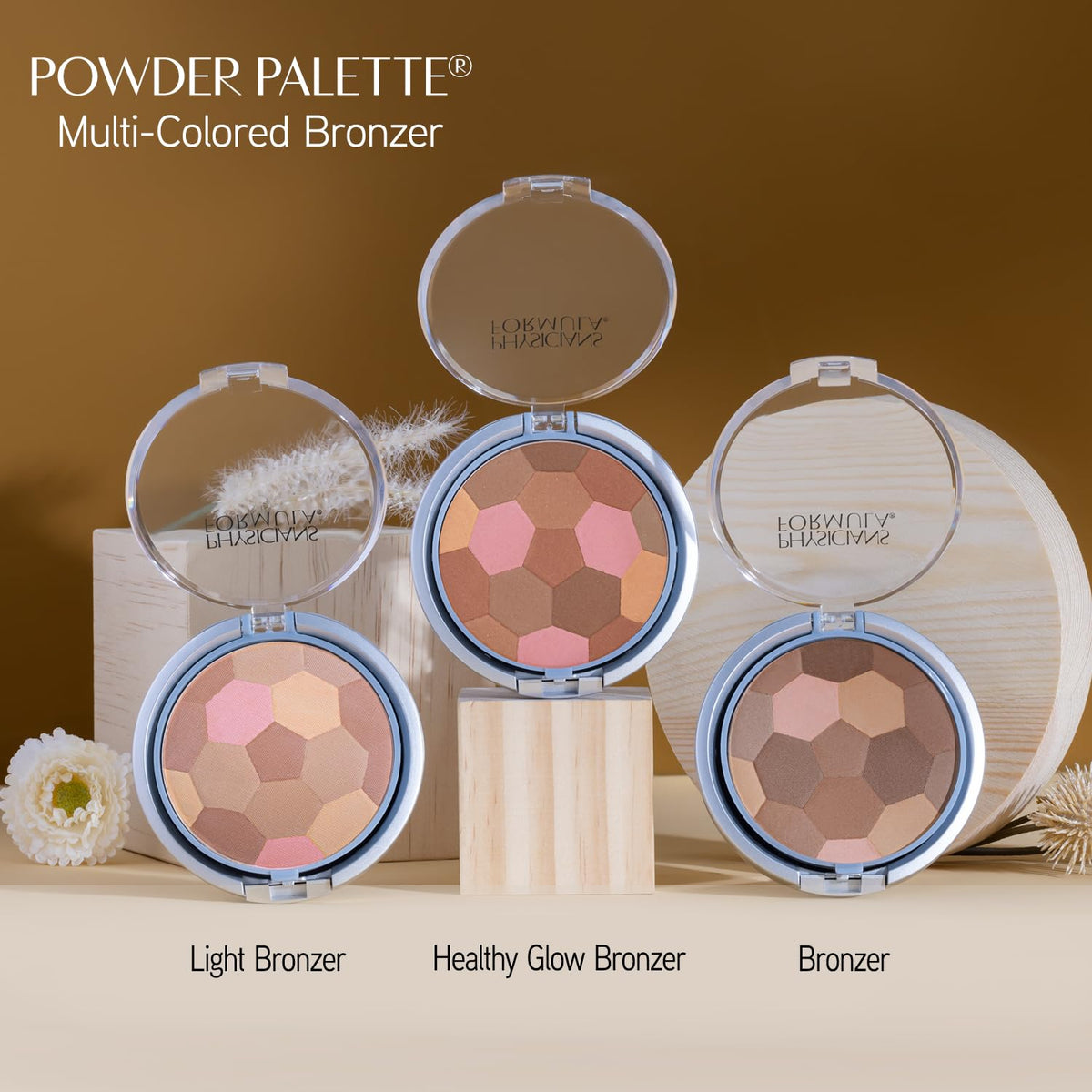 Physicians Formula Powder Palette Multi-Colored Bronzer Light Bronzer, Dermatologist Tested, Clinicially Tested Physicians Formula