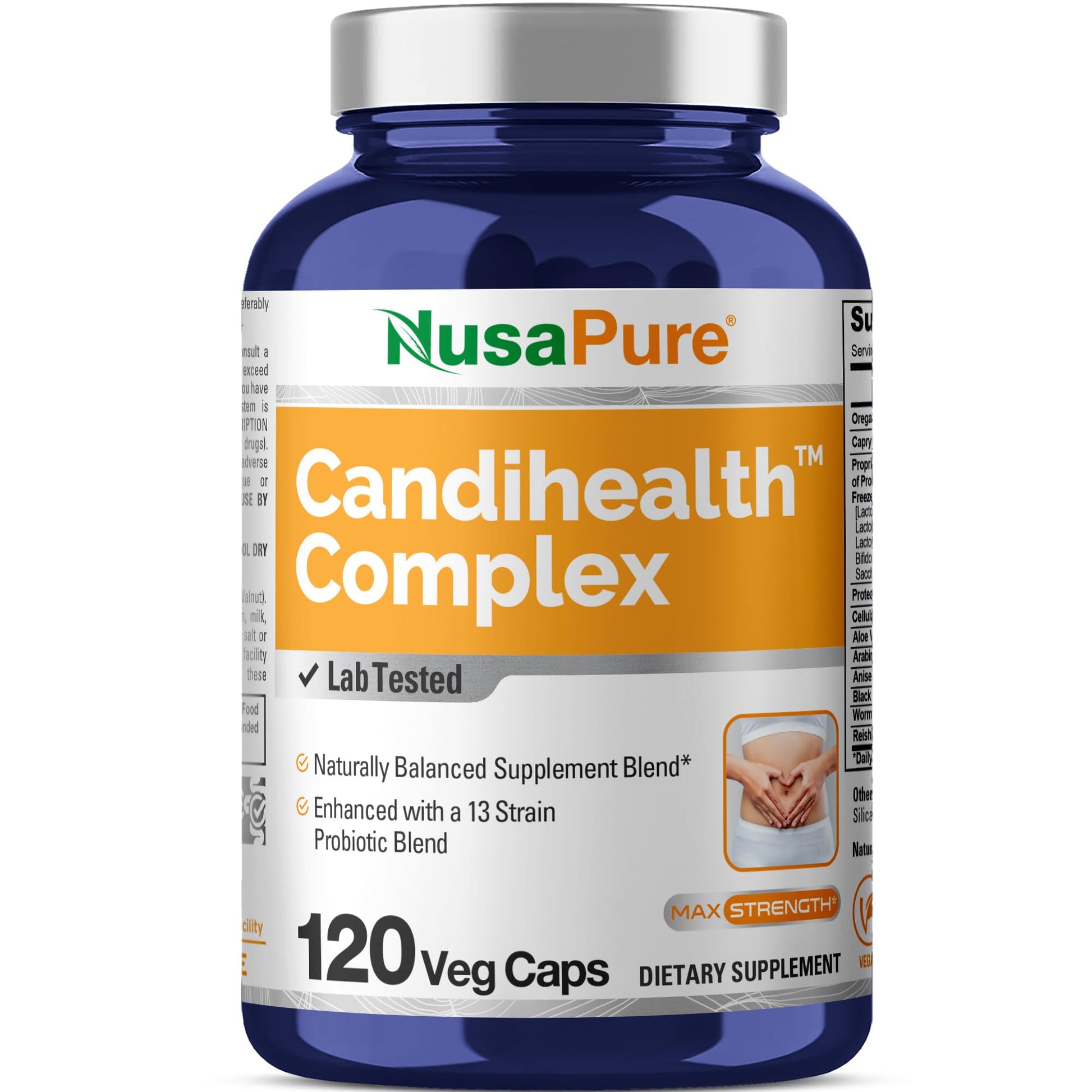 NusaPure CandiHealth Complex (Non-GMO, Vegan) 120 Veggie Capsules NusaPure buy australia supplements