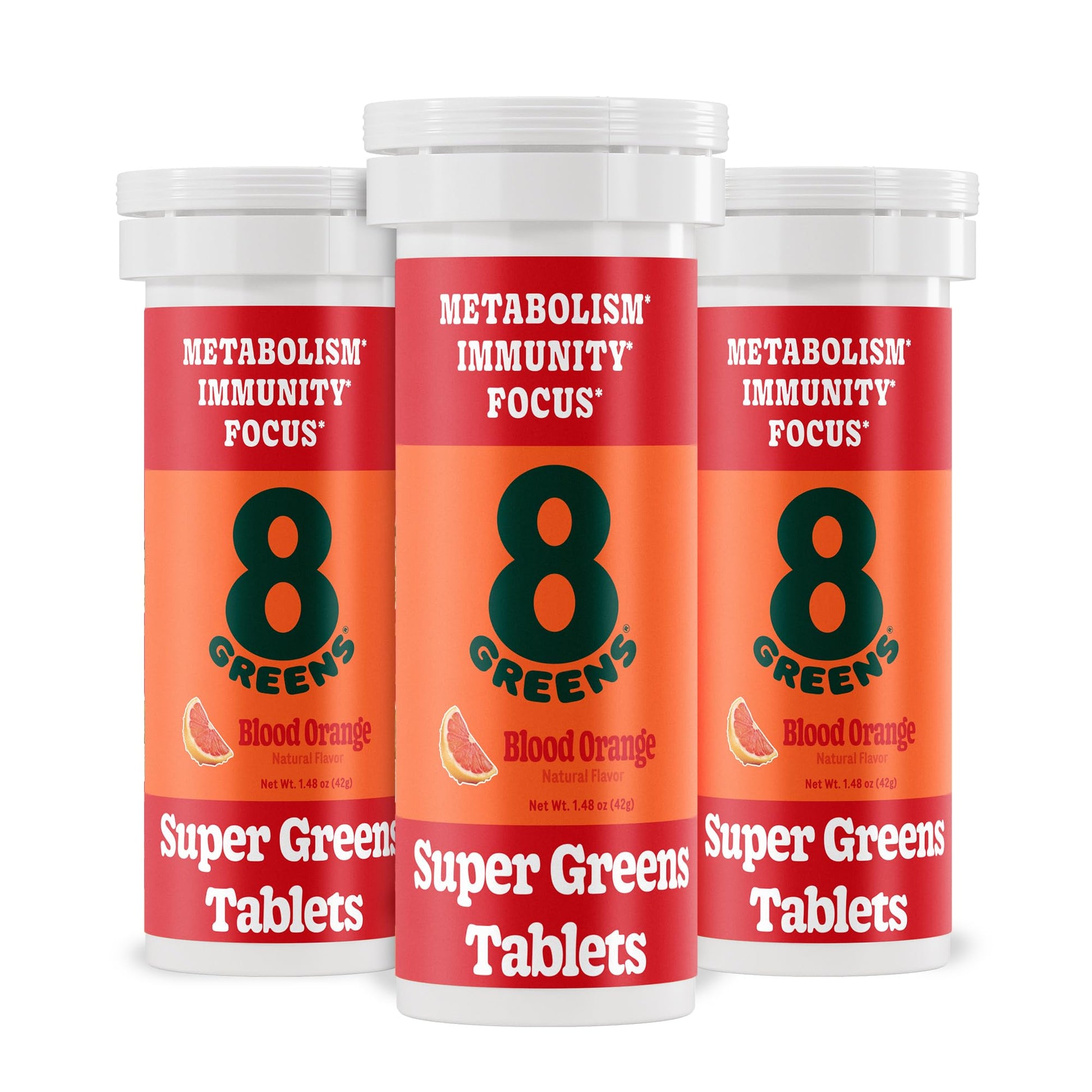 8Greens Supergreens Tablets | Super Greens Powder Superfood Tablet, Metabolism Immunity & Focus, Daily Greens Effervescent Tablets, Organic: Aloe Vera, Spirulina, Chlorella, Blood Orange, 30 Servings 8Greens buy australia supplements