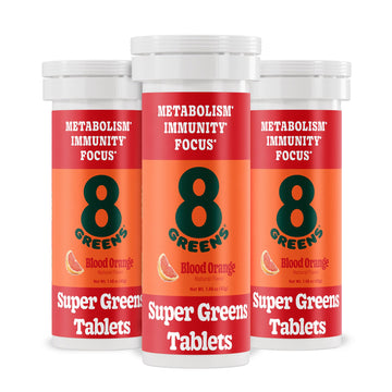8Greens Supergreens Tablets | Super Greens Powder Superfood Tablet, Metabolism Immunity & Focus, Daily Greens Effervescent Tablets, Organic: Aloe Vera, Spirulina, Chlorella, Blood Orange, 30 Servings 8Greens buy australia supplements