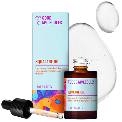 Good Molecules Squalane Oil - 100% Natural Squalane Oil Non-Greasy Moisturizer for Face, Skin, and Hair - Skin Firming Good Molecules